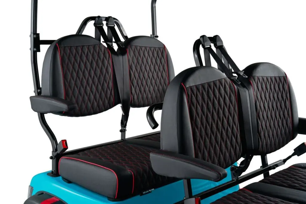Detail of Kandi KS4PROF electric golf cart components