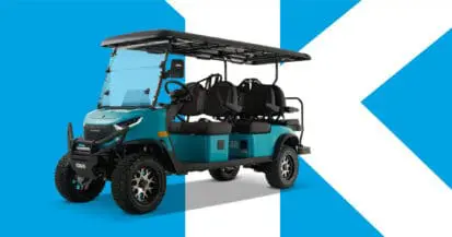Kandi KS6 Pro electric golf cart in action, promotional image