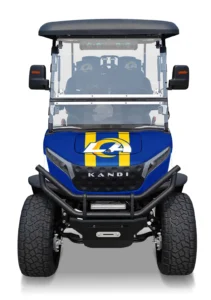 Front view of Kandi Rams edition electric utility vehicle