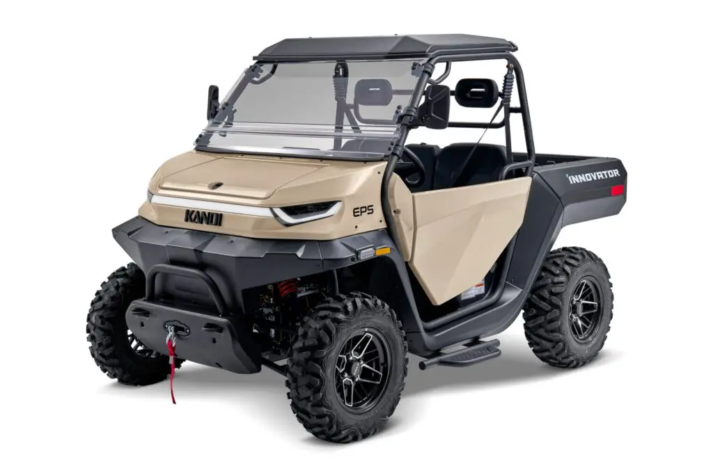 Sand Kandi Innovator e10K electric utv diagonal front view