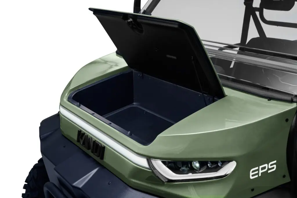 Green Kandi Innovator e10K electric vehicle, front view